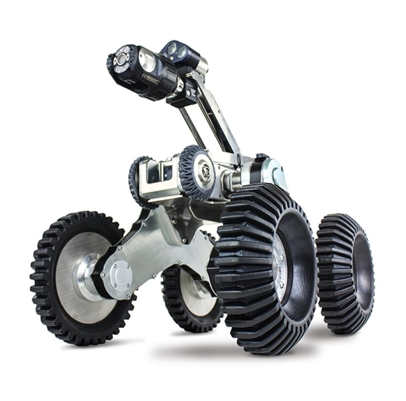 Crawler cradle increases the inspection capabilities of the Mini-Cam Proteus crawler